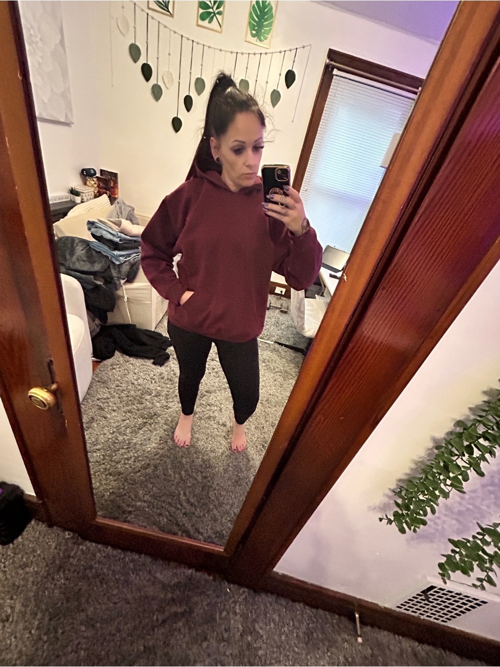 Gildan Maroon Crewneck Pullover Sweatshirt